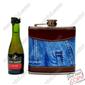 Flask Leather 9.5* 9.5 cm