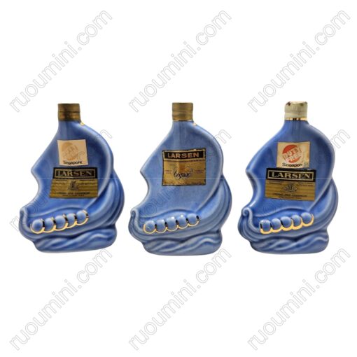 CO-LAR-015 Rare Larsen cognac ship shape BLUE VERSION SET - Hình ảnh 2
