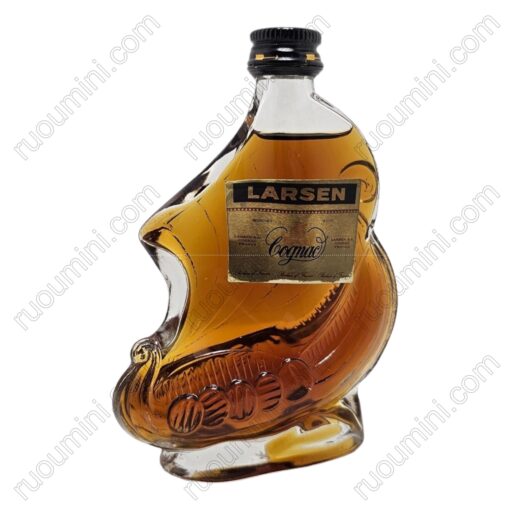 CO-LAR-017 Rare Larsen cognac ship shape GLASS VERSION SET - Hình ảnh 2