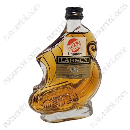 CO-LAR-017 Rare Larsen cognac ship shape GLASS VERSION SET - Hình ảnh 4