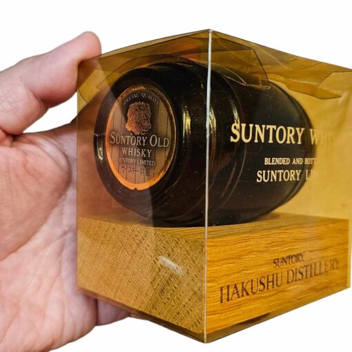 JP-STR-006 Suntory Japan whisky , mini bottles, barrel shape - Hình ảnh 6