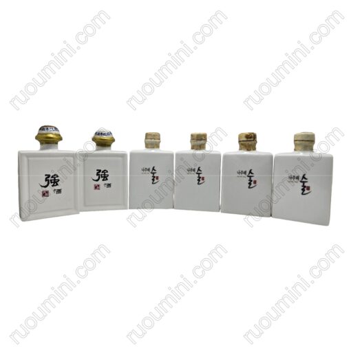 KRN-001 Extra rare ceramic set from Korean - nice picture 미니어처 병 - Hình ảnh 2