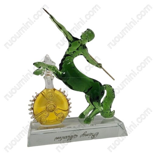 PK-012 Remy Martin hand blow glass 14* 16 cm-by glass not liquor , green edition - Hình ảnh 2