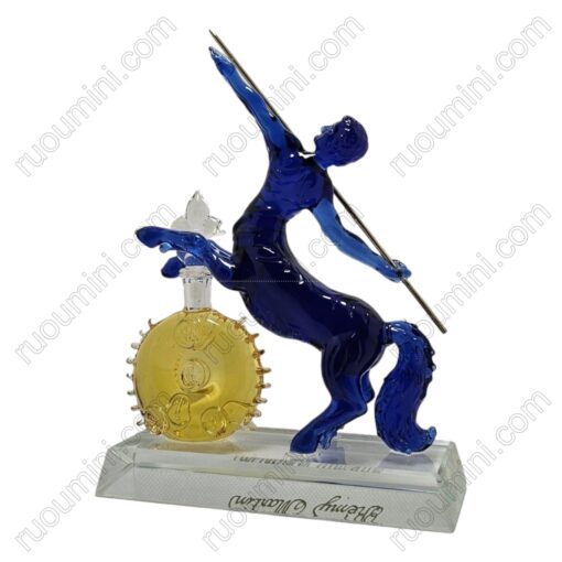 PK-013 Remy Martin hand blow glass 14* 16 cm-by glass not liquor , blue edition - Hình ảnh 2