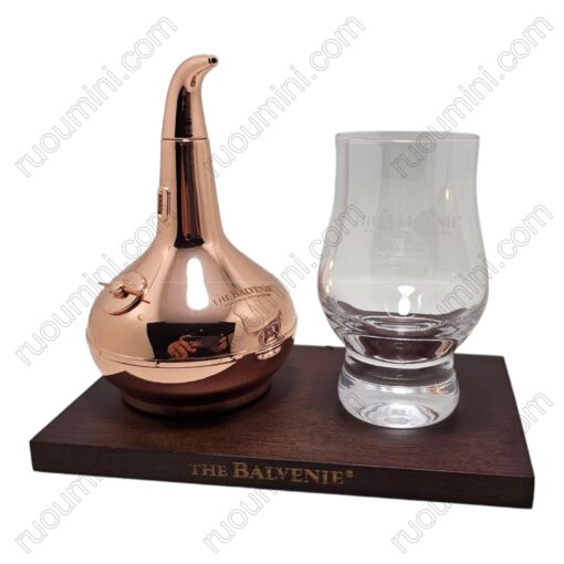 PK-017 THE BALVENIE Set gold rose plated Post still (by metal) & glass - Hình ảnh 2