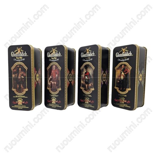 PK-022 GLENFIDDICH miniature TIN BOX SET ( no bottle inside) , very nice - Hình ảnh 2