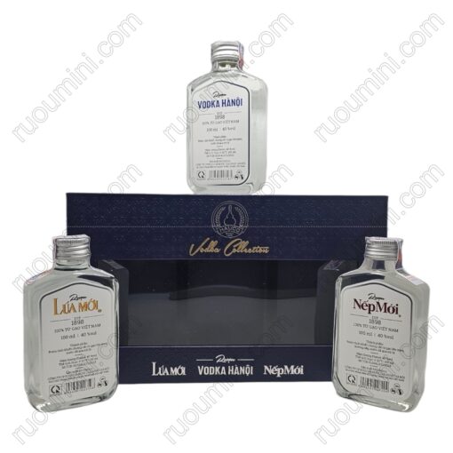 VN-014 MINIATURE 100ml Vietnam - Hanoi liquor vodka set 3 famous city - Hình ảnh 2