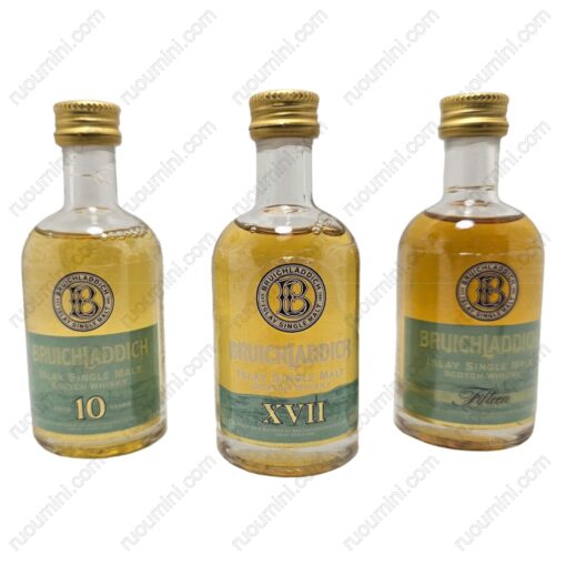 WH-BRUI-001 BRUILLADDICH  SET 10 15 17 YO whisky, miniature
