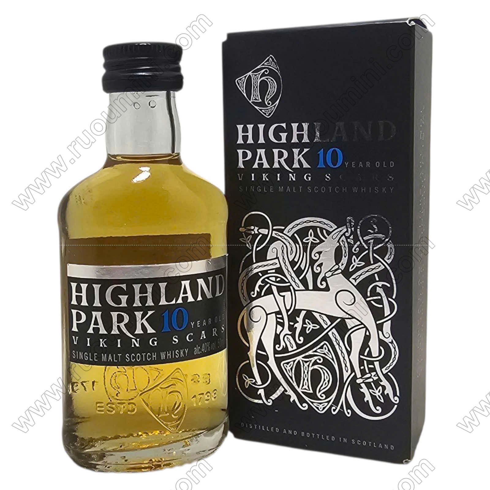WH-HLP-011 Highland Park 10 yo mini bottle, new version