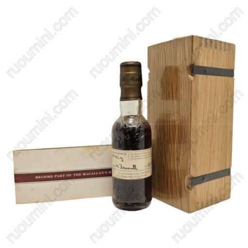 WH-MAC-001 Miniature Macallan 1989 wooden box, very hard to find - Hình ảnh 2