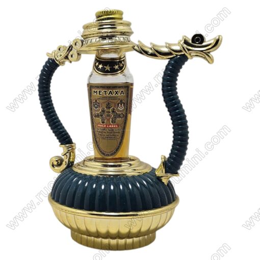 METAXA-002 Metaxa Gold Label in teapot shape